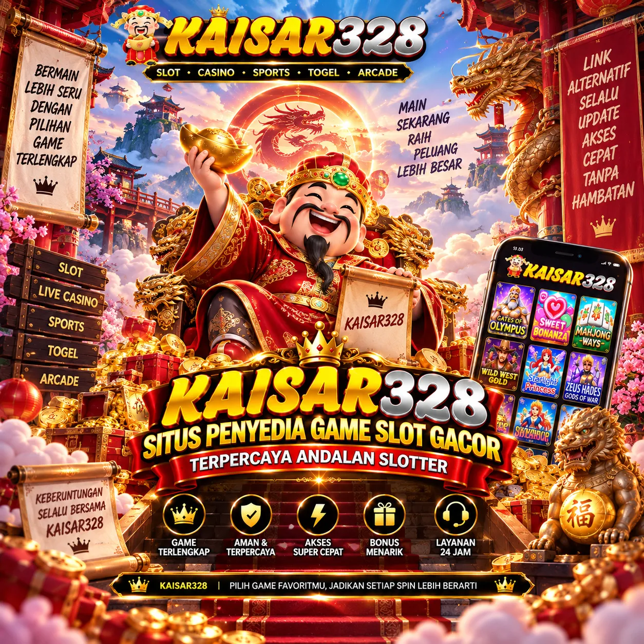 KAISAR328 : Situs Penyedia Game Slot Gacor Terpercaya Andalan Slotter